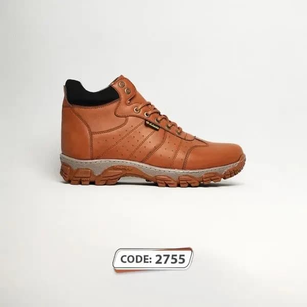 کتونی بنددار قهوه ای زیره کرم کد ( 2575 ) PULL&BEAR